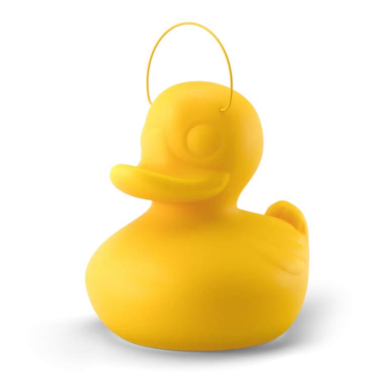 Goodnight Light The MEGA DUCK DUCK Lamp by Marke Newton copyright Goodnight Light YELLOW perspe