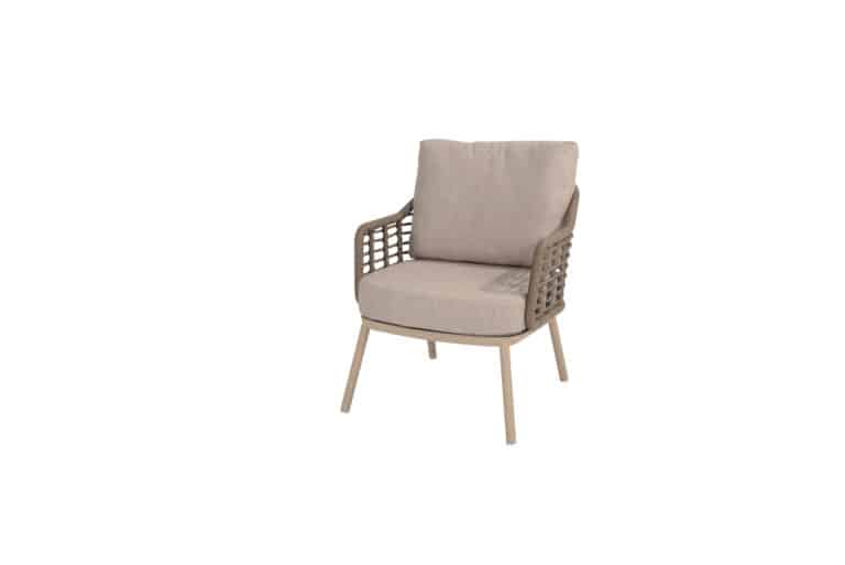 Puglia low dining chair with cushions ()